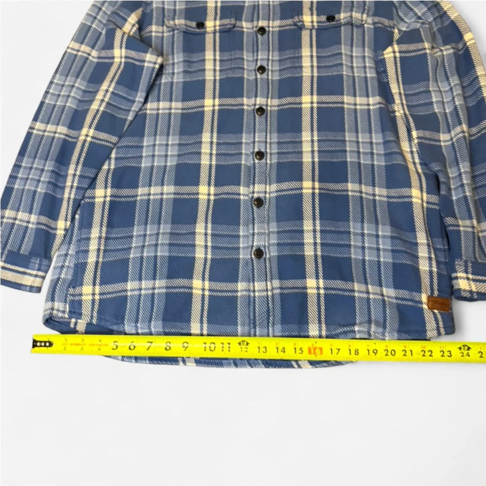 Men’s L.L. Bean Flannel Button-Down Thick Long Sleeve Size Large (Tall) - Picture 4 of 8